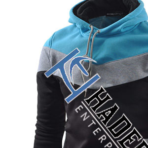 Sweat-shirt surdimensionné en coton pur, vente en gros, couleur personnalisée, Logo, sweats à capuche pour hommes, impression par Sublimation et uni - Product Image 3