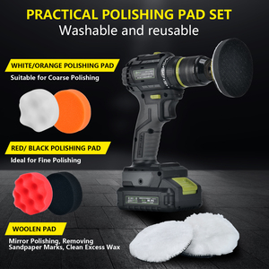 Set Professionale di 138 <span class=keywords><strong>Tamponi</strong></span> in Schiuma <span class=keywords><strong>per</strong></span> Lucidatura OEM di Alta Qualità, <span class=keywords><strong>per</strong></span> Rimozione Graffi e Lucidatura Auto - Product Image 5