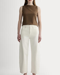 Camisetas sin mangas en blanco de gran tamaño acanaladas para mujer, camiseta sin mangas de compresión con espalda cruzada atlética, camisa transpirable, precio al por mayor - Product Image 5