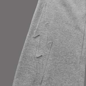 Pantalon de survêtement gris unisexe, coupe large, en coton, pantalon de jogging, taille élastique, vêtements de sport décontractés, coupe ample, style streetwear - Product Image 4