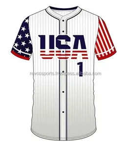 Baseball Jersey Youth Competition Baseball Uniform Full Button Softball Jersey for men Low Price Softball Match Shirts