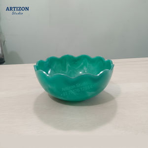 MADE Customized Hot Selling Round Shaped Resin <b>Salad</b> <b>Serving</b> <b>Bowl</b> for Wedding Party Table Decoration Resin <b>Bowl</b> - Product Image 5