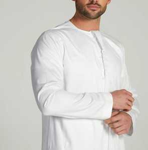 New Latest Arrival <b>Men</b> Emirati <b>Thobe</b> In Best Price And Low MOQ In All sizes And customizable colors 2025 - Product Image 6