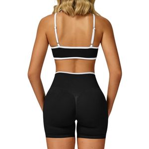 Soutien-gorge de sport pour femme Scrunch Butt Lifting Shorts Breathable Seamless Compression Yoga Training Activewear Sets - Product Image 2