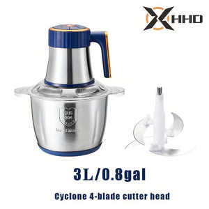 ¡Hola! Picadora Eléctrica de Alimentos de Acero Inoxidable de 5 Velocidades, 2L/3L/5L, para Carne y Verduras, con Control de Perilla, para Cebolla, Ajo y Ensaladas - Product Image 4