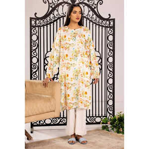 Camisa Larga Holgada Estampada para Mujer, con Decoración de Encaje, de Satén Viscosa, Tallas XL a 4XL, Blusa con Estampado Floral Otoñal para Damas - Product Image 5