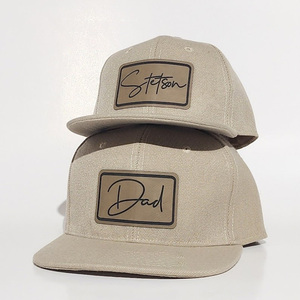 Tenue classique et de haute qualité pour adulte, casquette Snapback structurée à 6 panneaux avec patch en cuir personnalisé, fabriquée chez Injae Vina Vendor - Product Image 1