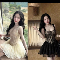 Mini belle robe élégante pour les femmes décontracté bon prix naturel décontracté lavable emballage personnalisé fabricant vietnamien