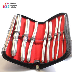 Ensemble de 8 dilatateurs Hegar en acier inoxydable (3mm à 18mm) pour la massothérapie et les soins personnels, instrument médical. - Product Image 1