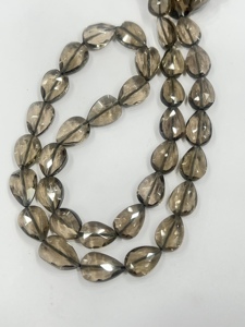 AAA Grade Naturel Smokey Quartz Facettes Poire Gouttes Perles 16 Pouces Brin 6x8-9x13mm Perceuse Droite pour la Fabrication de Bijoux En Gros - Product Image 6
