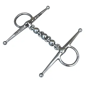 Broca de caballo de acero inoxidable, mejilla completa, Boca de Waterford, Regal Impex, embalaje personalizado de plata al por mayor, herrador de jinetes - Product Image 1