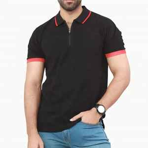 OEM Custom Logo Design Cotton Polyester Pique Fabric Tennis T-<b>shirt</b> Men <b>Polo</b> T <b>Shirts</b> Business Black Color Mens Golf <b>Polo</b> <b>Shirt</b> - Product Image 1