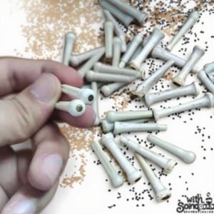 Piezas de guitarra acústica de palisandro, cuerdas de acero, ojo ranurado, accesorios de hueso para instrumentos de cuerda - Product Image 1