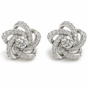 Orecchini a Perno a Forma di Stella Intrecciata per Donne, Accessori per Orecchie da Indossare Quotidianamente - Product Image 1