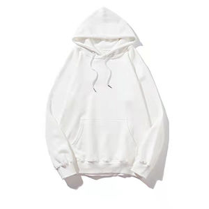 Multiple <b>Colours</b> Polyester Cotton Unisex Casual <b>Plain</b> Streetwear Blank Oversized Hoodies for Women Cotton, Korean - Product Image 3