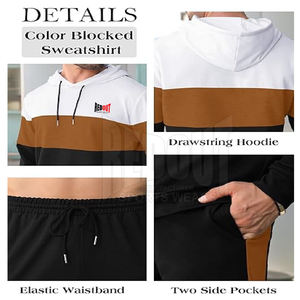 ชุดวอร์มสำหรับผู้ชายชุดวอร์มสำหรับผู้ชายโลโก้ตามสั่งผลิตจากปากีสถาน - Product Image 6