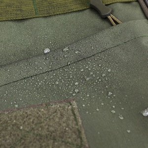 เสื้อกั๊กหนังแท้สะพายไหล่แบบแทคติคอลกระเป๋าซิปดีไซน์ตาข่าย - Product Image 4