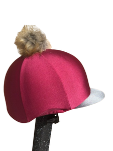 Sombrero de equitación de alta calidad, funda de seda, Rosa francesa. Gorro de pompón o Pico de bolsillo disponible. Sombreros de seda con pompón y botones - Product Image 2