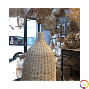 Rattan <b>Lamp</b> Natural Handmade Bamboo <b>Wicker</b> Pendant Light for Home Interior Decoration Wholesale Vietnam - Product Image 6