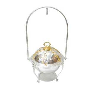 Nouvelle conception hôtel fournitures chauffe-plat plaqué or finition équipement de restauration chauffe-plat à prix raisonnable - Product Image 3