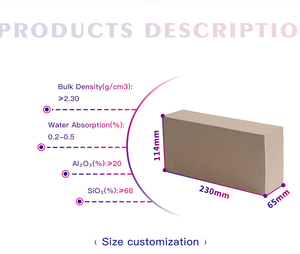 Ladrillo Refractario <span class=keywords><strong>de</strong></span> Alta Resistencia a los Ácidos, <span class=keywords><strong>de</strong></span> Alúmina, para Chimenea, con 99.8% <span class=keywords><strong>de</strong></span> Resistencia a los Ácidos, Servicio <span class=keywords><strong>de</strong></span> Corte, Tamaño Personalizado - Product Image 2