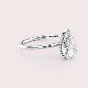 Anillo Solitario con Diamante Cultivado en Laboratorio Certificado por IGI, Plata de Ley 925 Sólida, Chapado en Rodio, Estilo Étnico - Product Image 6