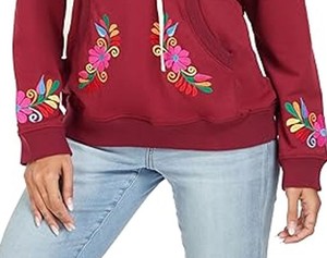 เสื้อฮู้ดปักลายสำหรับผู้หญิงเสื้อมีฮู้ดปักลายน้ำหนักเบาปรับได้ตามต้องการดีไซน์ล่าสุด - Product Image 3