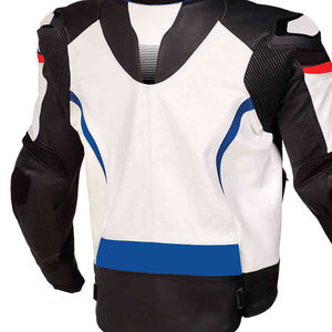 แจ็กเก็ตหนังพิมพ์ลายกันลมคุณภาพสูงสำหรับนักแข่งรถแนววินเทจรุ่นเฮฟวีเวตนักศึกษาชาย - Product Image 6