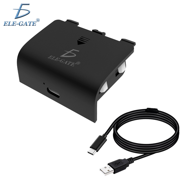 For 2400 MAh Rechargeable Type-C Input Battery with External Jack for Series X/S & One Controllers-Charge & Play