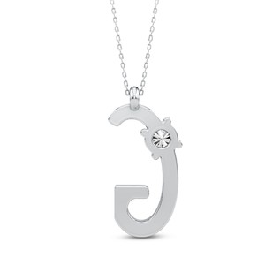 Colgante Personalizado con Inicial de Diamante Cultivado en Laboratorio VVS VS EF, Plata de Ley 925 con Acabado en Oro, Colgante Solitario con Letra Mayúscula - Product Image 3