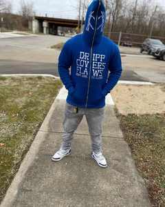 2025 coton lourd français éponge surdimensionné Street Wear Boxy Fit Baggy recadrée personnalisé bouffée impression et strass à capuche hommes - Product Image 5