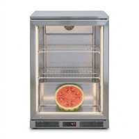 Vitrine réfrigérée pour vin, armoire de rangement autonome pour boissons avec porte vitrée pour bar