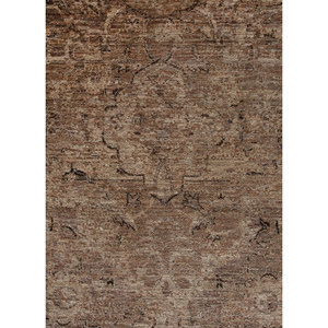 Alfombras de Lana Anudadas a Mano Viscaya, Gris y Negro, Estilo Boho, Medallón Abstracto, Patrón Rectangular para el Hogar y el Pasillo - Modelo Ea-1505 (Cs-01) - Product Image 3