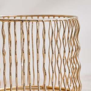 Best Christmas Table Top Decoration Just Launched Gold Zig Zag Wire Metal <b>Candle</b> Pillar <b>Holder</b> for Ramadan Weddings Parties Low - Product Image 6