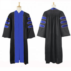 Gorro y vestido de graduación negro adulto al por mayor con 2025 borlas uniforme escolar vestido de graduación muestra ceremonia universitaria clásica - Product Image 3