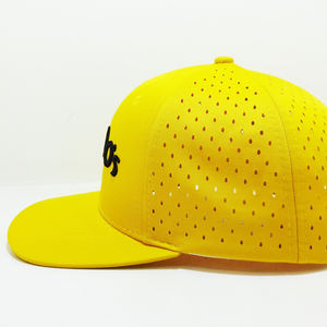 Personnalisé 6 Panneau Structuré Laser Cut Chapeau Personnalisé 3D Broderie Logo Casquettes Gorras Unisexe Extérieur En Gros Vietnam Chapeau Usine - Product Image 3