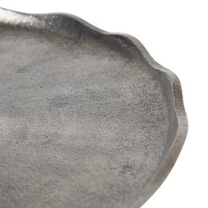 metal side table <b>possibly</b> made <b>of</b> aluminum similar lightweight metal with textured slightly uneven surface features a round - Product Image 5