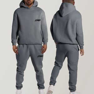 2025 calidad superior Unisex peso pesado algodón polar Unisex colores chándal logotipo personalizado secado rápido y transpirable hombres chándales - Product Image 5