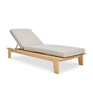 Pool Furniture Luxury Outdoor Swimming Pool Sun Lounger Teak Wood Furniture Seat Beach <b>Sunbed</b> - Parana - Product Image 3