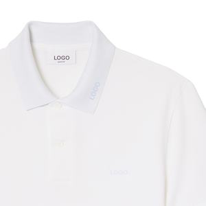 Polo de Piqué de Algodón Tejido, Corte Ajustado, Transpirable, Manga Corta, Premium, Casual, para Negocios, con Logotipo Personalizado Frontal, Ropa OEM - Product Image 5