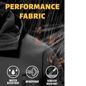 OEM personnalisé 100% polyester toile maille doublure avant Insert fermeture éclair complète col haut hommes coupe-vent pluie fermeture éclair brodée - Product Image 5