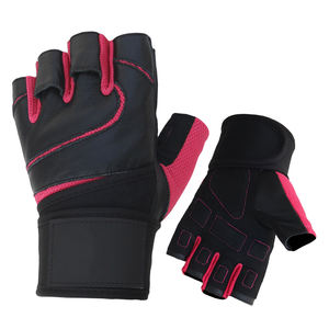 Gants de sport unisexes en PU à demi-doigts pour la musculation, la musculation, la musculation en salle de sport, le vélo, les sports de plein air - Product Image 4