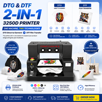Impresora DTF DTG para Pequeñas Empresas, Máquina de Impresión Directa a Prendas A3+, Equipo de Impresión de Camisetas y Sudaderas