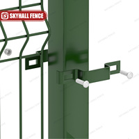 Malla de Acero Galvanizado para Cercas de Carreteras con Curvatura en V, para Escuelas, Canchas Deportivas, Parques, Jardines, Enrejado de Alta Calidad, Modelado 3D, Naturaleza