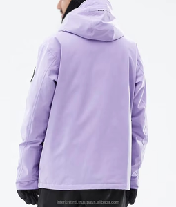 Veste de snowboard/ Ski unisexe personnalisée pour l'hiver, coupe-vent, imperméable, à capuche, en toile lavée, doublure en polaire, séchage rapide, respirante - Product Image 2