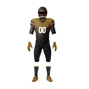 Uniforme de fútbol americano de diseño personalizado para hombre, conjunto completo de pantalones de Jersey de equipo, traje transpirable de secado rápido por sublimación OEM al por mayor - Product Image 1