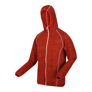 Sudaderas con cremallera de mezcla de algodón y poliéster de color rojizo para hombres a la venta sudaderas con capucha de ejercicio para hombres a precios baratos - Product Image 2