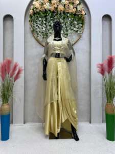 Sari Lehenga de primera calidad listo para usar, la tradición sin costuras se encuentra con el comercio minorista moderno para mercados boutique al por mayor - Product Image 6