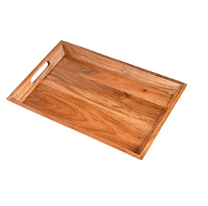 Plateau de service en bois Plateau de fruits alimentaires en bois de qualité alimentaire en gros pour les dîners en famille Plateau Vente chaude - Product Image 3