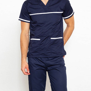 Tenues de travail pour hommes, fabriquées au Pakistan, uniformes de travail pour médecins d'hôpital, uniformes médicaux chirurgicaux unisexes - Product Image 2